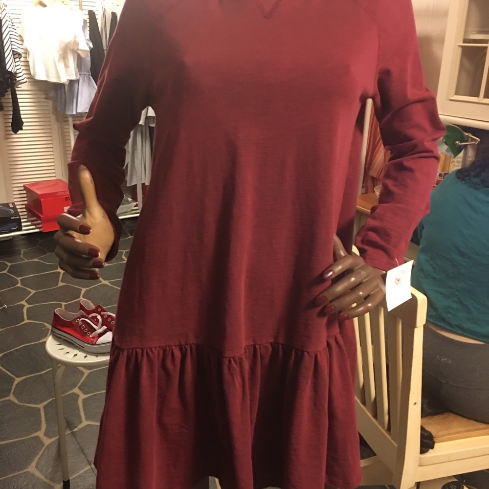 Red dress long sleeve
